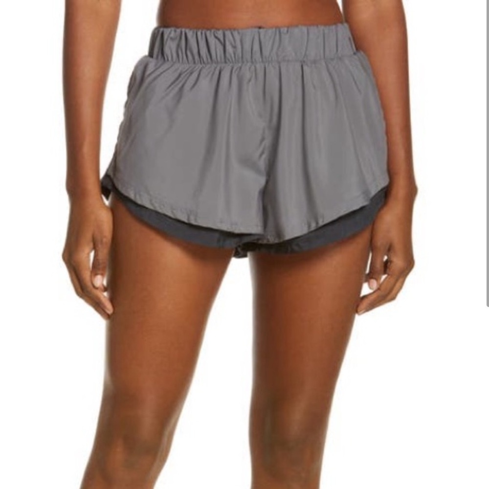 Free People Movement run for it shorts Double Layer Run For It Shorts Size small